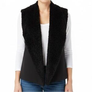 Chelsea & Theodore Faux Fur Vest (NWT) (Size: Small)